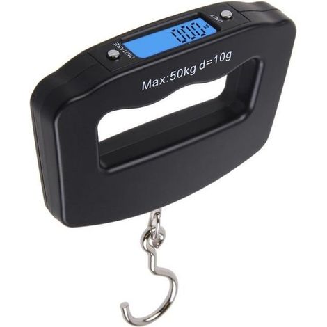 Pèse-bagage - Portable - 10g/50kg - Écran LCD - Léger - Précis (1/3)
