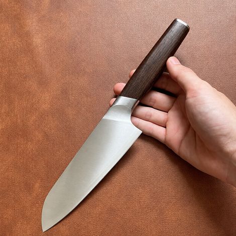 Couteau santoku japonais 7 pouces en acier fritté composite seul réf 3045 35 × 7 × 5 cm 200 g – Livraison gratuite