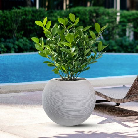 Vaso Botticelli Beige diam.40×33 cm per Esterni e Interni (1/4)