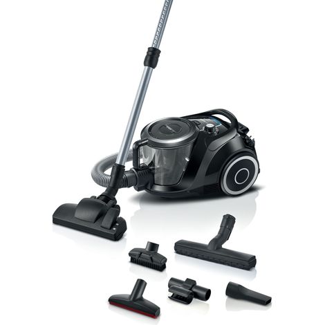 Aspirapolvere senza sacco Bosch Serie 6 BGC41XSIL nero potente (1/3)