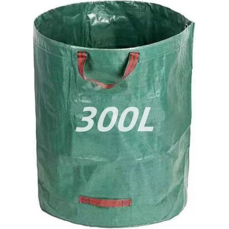 CSPARKV 300L Heavy Duty Garden Waste Bags with Handles, Reusable Garden Bags for Yard Waste, Trimmings, Plant Waste, Grass and Leaves (1/5)