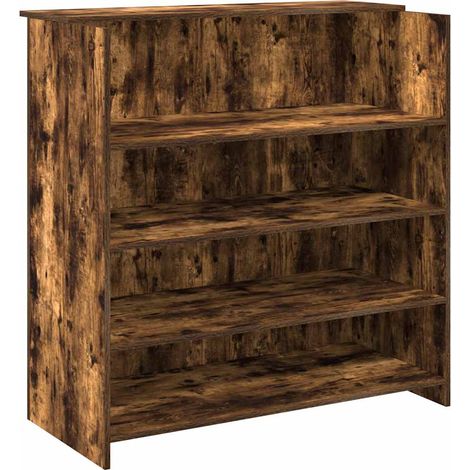 Maison Exclusive - Mostrador de recepción roble ahumado 100x50x10