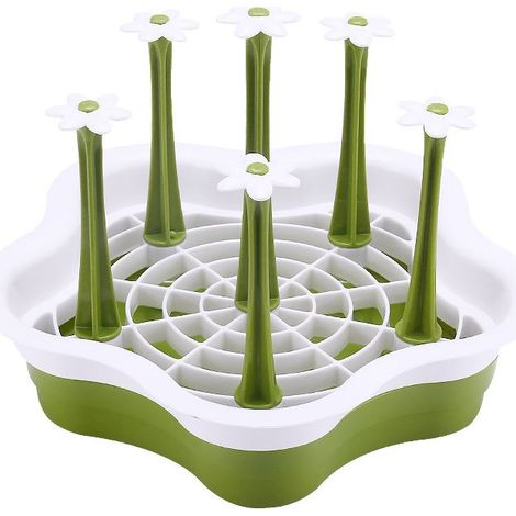 Égouttoir de cuisine - Porte-bouteilles - Égouttoir à tasses - Égouttoir vert - Égouttoir en PP vert - Égouttoir en PP (1/5)