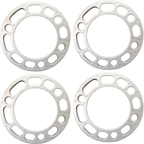 Bardusch - Lot de 4 entretoises de roue de voiture, 6 trous - Rondelles d'écartement universelles - Rondelles d'écartement en alliage d'aluminium (6 mm) (1/5)