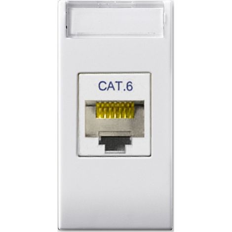 Presa Rete LAN Ave Domus Sistema 44 RJ45 cat6 UTP 441027C6