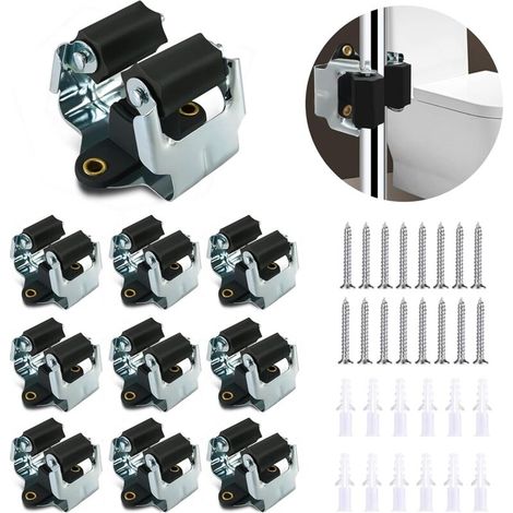 Porta scope da parete, 10 ganci per scope, rastrelliera per scope da parete per lavanderia, giardino e garage.