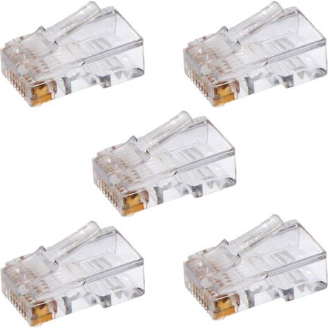 Clavija Teléfono 8 Vías ADSL Cat.5 (5 unidades) (Envasadas) (1/3)