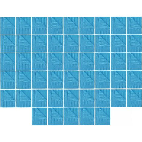 2WORK 104420BLUE - Panno economico, 420 x 350 mm, confezione da 50 pezzi, colore: Blu