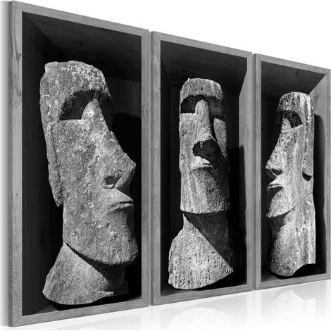 Tableau Imprimé "The Mystery of Easter Island" 60 x 90 cm (1/2)