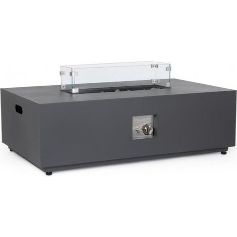 Gas Kamin Wolke grau 110x65