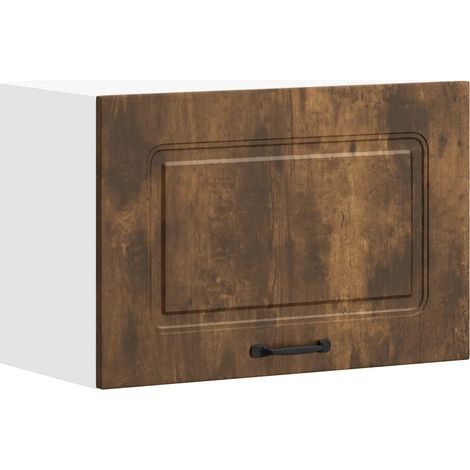 Armario de pared de diseño funcional para cocina 60 x 31 x 40 cm fabricado en madera de roble ahumado 020050007 (1/5)