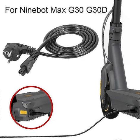 Câble de charge compatible avec la trottinette électrique Ninebot MAX G30 G30D/LP/LE - Câble de charge de remplacement avec prise européenne - JXLGV (1/5)