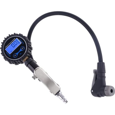 Pompe à pneus numérique précise avec manomètre 200 PSI (0,5 réservoir) Accessoire de compresseur d'air robuste pour pneus en caoutchouc
