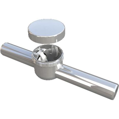 VALVOLA ANTI RIFLUSSO ORIZZONTALE CROMATO Diam. 32 mm