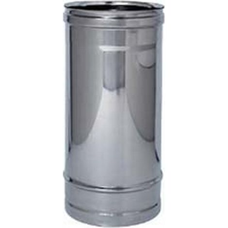 1PZ TUBO ACCIAIO INOX AISI 304 MONOPARETE SPESSORE MM.0,5 - mm.80x1000