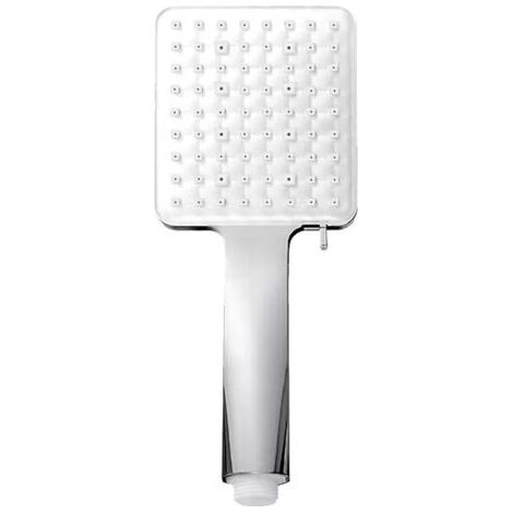 Shower Head, Square High Pressure Shower Head Universal Adjustable Replacement Powerful Shower Head, 6 Modes Bathroom Shower Head, Chrome