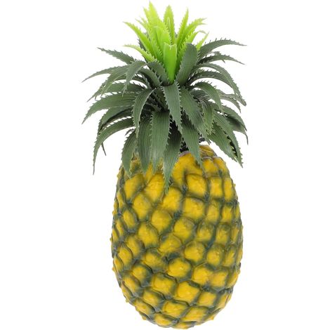 Ananas Décoratif Réaliste Portable en Léger Plastique et Artificiel Décoration Élégante Faux Fruit pour Meuble Cuisine et Intérieur (1/5)