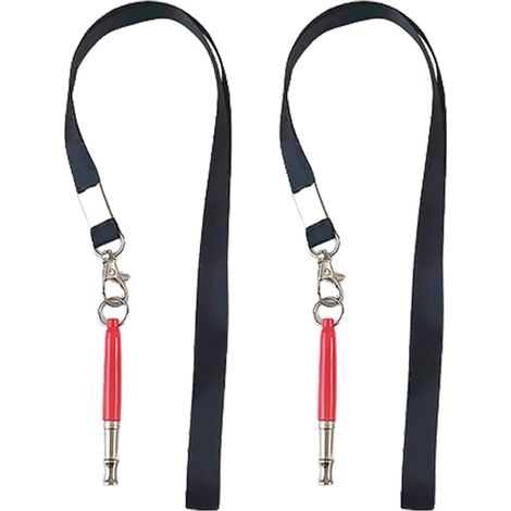 Fischietto per cani, set di 2 fischietti a ultrasuoni per cani per far smettere di abbaiare, addestramento al richiamo, fischietto silenzioso regolabile, con cordino.