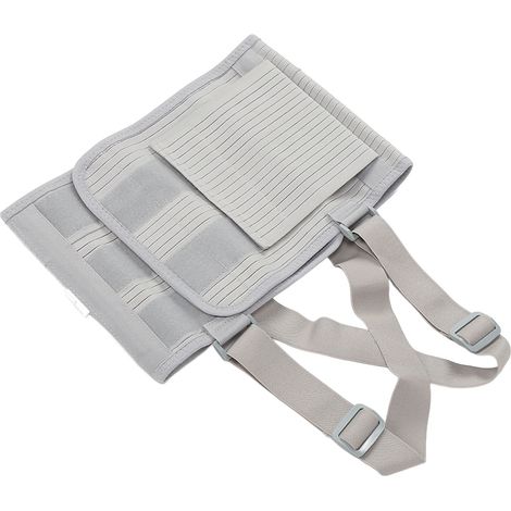 Attelle de soutien thoracique respirante et élastique à double soutien pour fractures de côtes, avec bretelles réglables (1/5)
