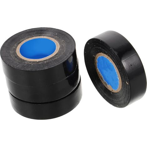 Ruban isolant en PVC noir, 4 rouleaux de 25 m, pour câble (1/5)