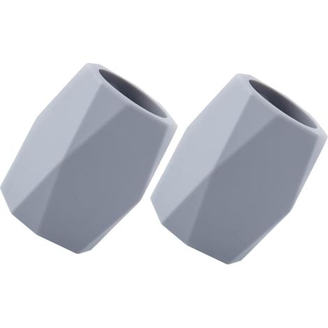 Soporte de silicona de 2 piezas para lápices, organizador de brochas de maquillaje y bolígrafos multifuncional para oficina y cosméticos. (1/5)