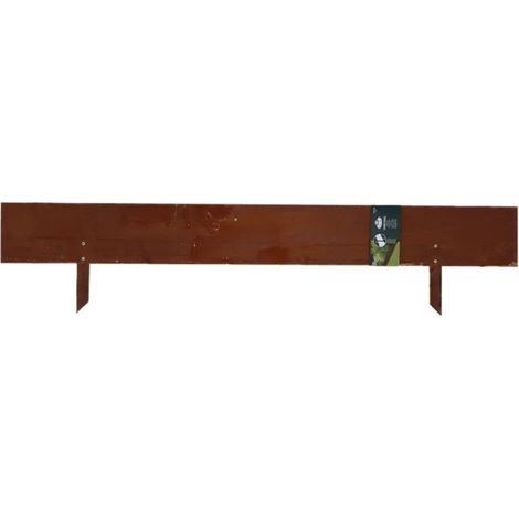 Bordure jardin acier rouillé 105x22cm (1/4)