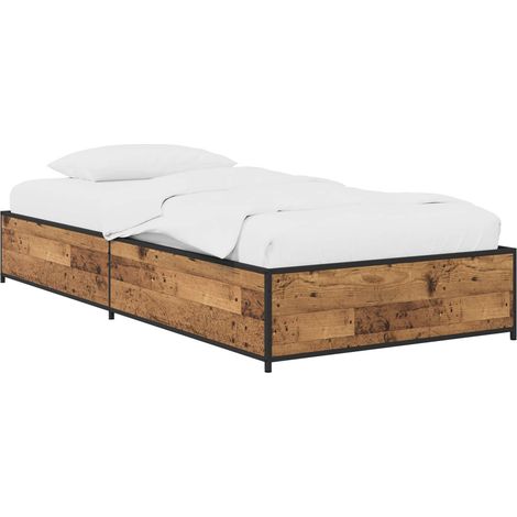 Estructura de cama Madera envejecida 80 x 200 cm vidaXL (1/5)