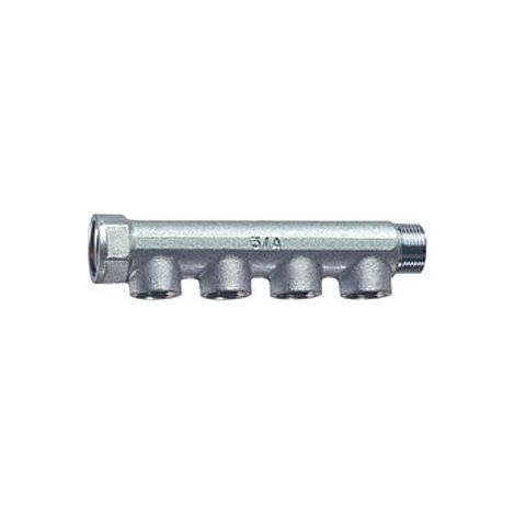 3500 - Collettore maschio-femmina cromato INT. 36 mm - Misura 3/4" - 4 derivazioni 3550 34 (1/2)