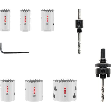 Bosch Multi Material Threaded Hole Saw Set 19 22 29 38 44 57 x 40 mm (1/5)