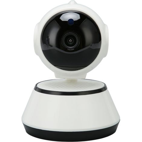 Caméra de sécurité panoramique et inclinable sans fil Wi-Fi grand angle, surveillance à distance intelligente, caméra pour bébé et animaux de compagnie, prise américaine (110-240 V). (1/5)