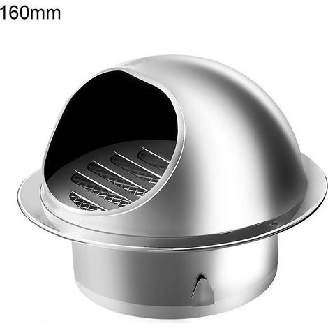 Grille d'aération murale antirouille 50-200 mm, fixation par boucle, résistante à la pluie, polie et épaisse, pour l'extérieur, Mengxi-160mm- (1/3)