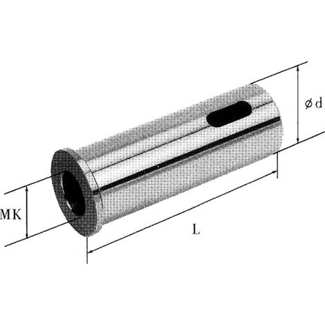 Compas cono morse para torreta de torno 30x80 mm cm1 Fervi T00AE/LCM1