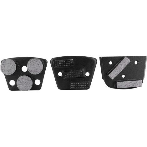 Lot de 3 disques diamantés pour polissage de sols béton et époxy, outil de ponçage professionnel. (1/5)