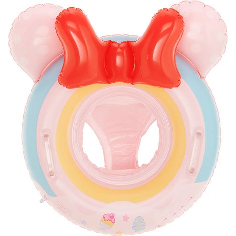 Bouée gonflable pour piscine bébé, anneau de natation en forme de dessin animé rose, accessoires de piscine pour garçons et filles (1/5)