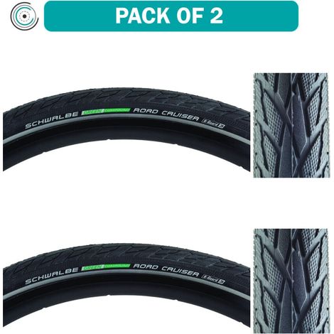 Schwalbe Reifen Road Cruiser HS484 Green 28x1 3/8" 37-622 sw-TwinSkin Refl.KG GC (1/3)