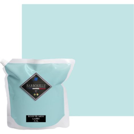 Peinture acrylique mat murs et plafonds 2,5L Bleu Ciel Ecoute mon lapin
