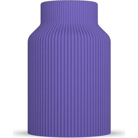 Vase Rabella - Vase décoratif moderne pour herbe de la pampa et fleurs séchées - Style scandinave pour salon - Objet design 3D en plastique (PLA) - Léger et incassable (1/5)