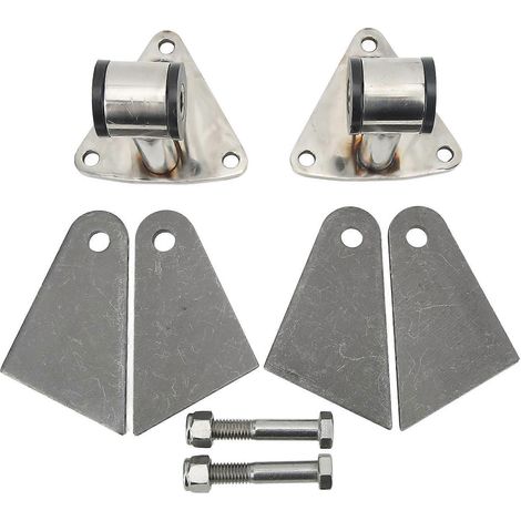 Anschweißbare Motorhalterung 91018042, Ersatz-Motorhalterungssatz für Chevy SBC 350 BBC 454, geschweißte Stahlhalterung (1/5)