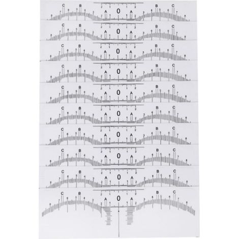 Règle à Sourcils Jetable Maquillage Permanent 10pcs en Plastique Blanc Précision Symétrique Outil de Mesure Sourcils pour Microblading pour Femme (1/4)