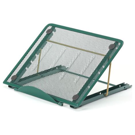 BUNTHAUS Support Ordinateur Portable Multi-Angle Support Laptop Ventilé en Acier Inoxydable Réglable Ergonomique Léger( vert foncé) (1/5)