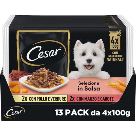 Cesar Le Delizie del Giorno Selezione in Salsa 13 x (4 x 100gr) (1/5)