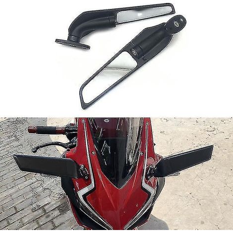 Rückspiegel kompatibel mit Honda CBR500R, CBR650R und CBR1000RR Motorrädern (2016-2021): schwenkbarer und verstellbarer Rückspiegel mit modifiziertem Windabweiser.