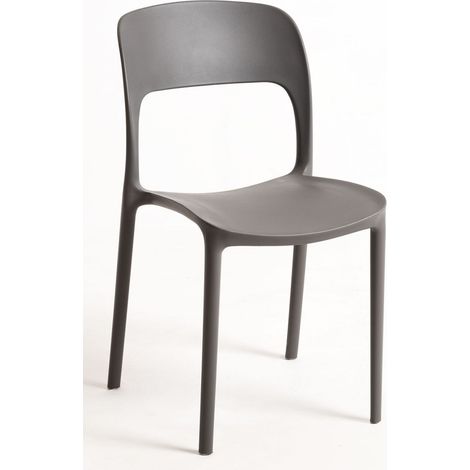 Sillas Jardín - Silla Inis - Gris oscuro (1/5)