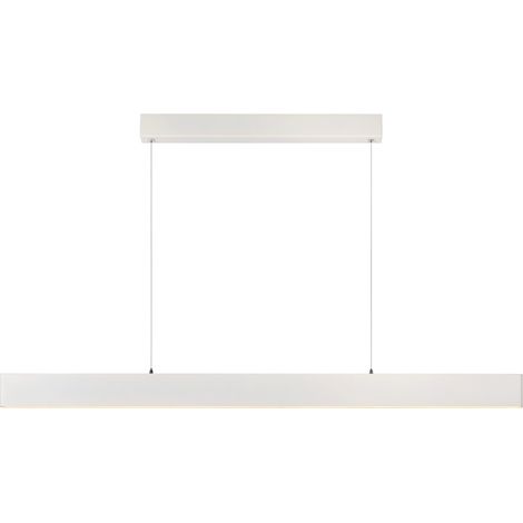 Suspension Lucide Raya LED 36W 2700K blanche 119cm (1/5)