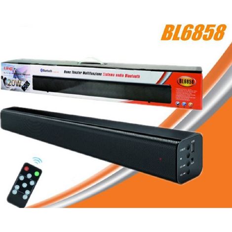 Linq - Sound Bar Bl6858 Sistema Audio Bluetooth Home Theater Multifunzione 20w Telecomando -