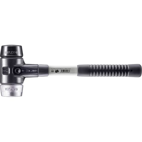 HALDER SIMPLEX Hammer Gefüllter Gummi / Weichmetall mit verstärktem Tempergussgehäuse und Glasfaserstiel - D=60 mm - 3729.060 (1/5)