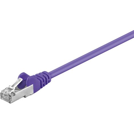 CAT 5e cavo patch, SF/UTP, viola, 1,5 m, conduttore di alluminio placcato di rame (CCA). Lunghezza del Cavo 1.5 m