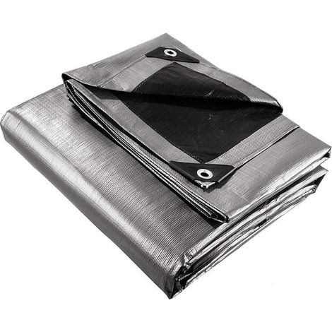 Bâche Imperméable en Pe, Protection Solaire Légère, 1,8x2,4m, pour Plantes et Piscines, Résistante la Pluie