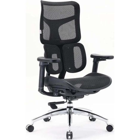 [NEUWERTIG] B-Ware SIHOO Bürostuhl Ergonomischer Stuhl S100 Schwarz Netzstoff Höhenverstellbar (1/2)
