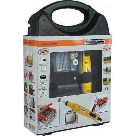 Mini taladro MINIDRILL Mannesman + Set hasta 22000 r.p.m